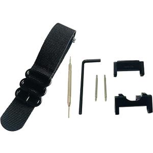 Richie strap] 22mm 5 Ring Nylon Watch Band Strap GWG1000 Metal Adapters Kit for Casio GShock G-Shock GWG-1000