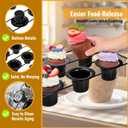 2 Pack Popover Pans, 12 Cups Nonstick Muffin Cupcake Pan, Carbon Steel Round Cheesecake Tin Bakeware Mould for Oven Baking, Muffins, Quiches, Pudding Cakes