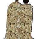 Pure Country Weavers William Morris Acanthus Leaves Gold Blanket - Arts & Crafts - Gift Tapestry Throw Woven from Cotton - Made in the USA (72x54)