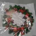 Large Christmas Wreath Decal Stickers for Door Windows,Large Christmas Wreath Window Clings Peel and Stick