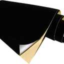 Black Self Adhesive Velvet Fabric Sticky Felt Sheets for Art & Crafts, Jewelry Box, Drawer Liners- 2PCS x (17.3" x 39.3")
