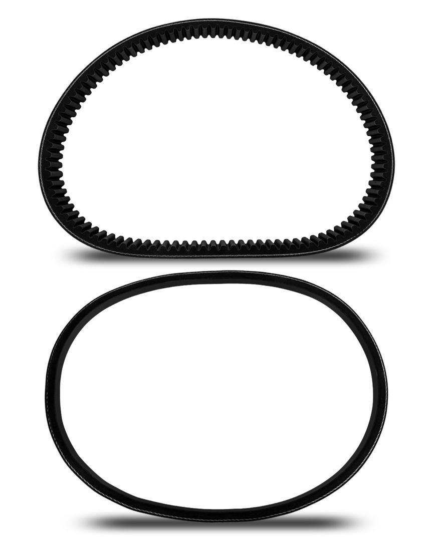 Drive & Starter Generator Belt Replace Fit for Yamaha G2, G5, G8, G9, G14 G16 G22 Drive Starter Belt Set for Golf Cart Replace J55-G6241-00, J55-H1173-00