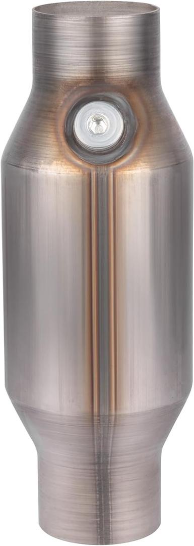 Catalytic Converter 3 Inch 1 Pcs, High Flow Universal Catalytic Convert Inlet Outlet 3 In, Direct-Fit Catalytic Convertor with O2 Port (EPA Compliant)