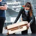 TILYMOL Hardside Carry On Luggage 22x14x9 Airline Approved with Spinner Wheels, Lightweight 20-inch Carry-On Suitcase for Men & Women, White