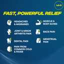 3 x Advil Pain Reliever and Fever Reducer, Pain Relief Medicine with Ibuprofen 200mg for Headache, Backache, Menstrual Pain and Joint Pain Relief - 100 Coated Tablets