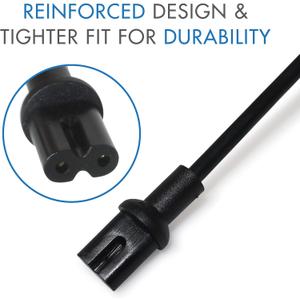 Power Cord Compatible with Sonos Five, Sonos Play 5, Sonos Beam, Sonos Ray, Sonos Arc, Arc Ultra, Sonos Amp, Sonos Playbase, Sonos Sub Gen 3 and Sonos Sub Mini (Black, 3-Foot)