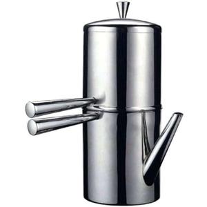 Ilsa Stainless Steel Neapolitan Drip Coffee Maker with Spout, 9 Cup