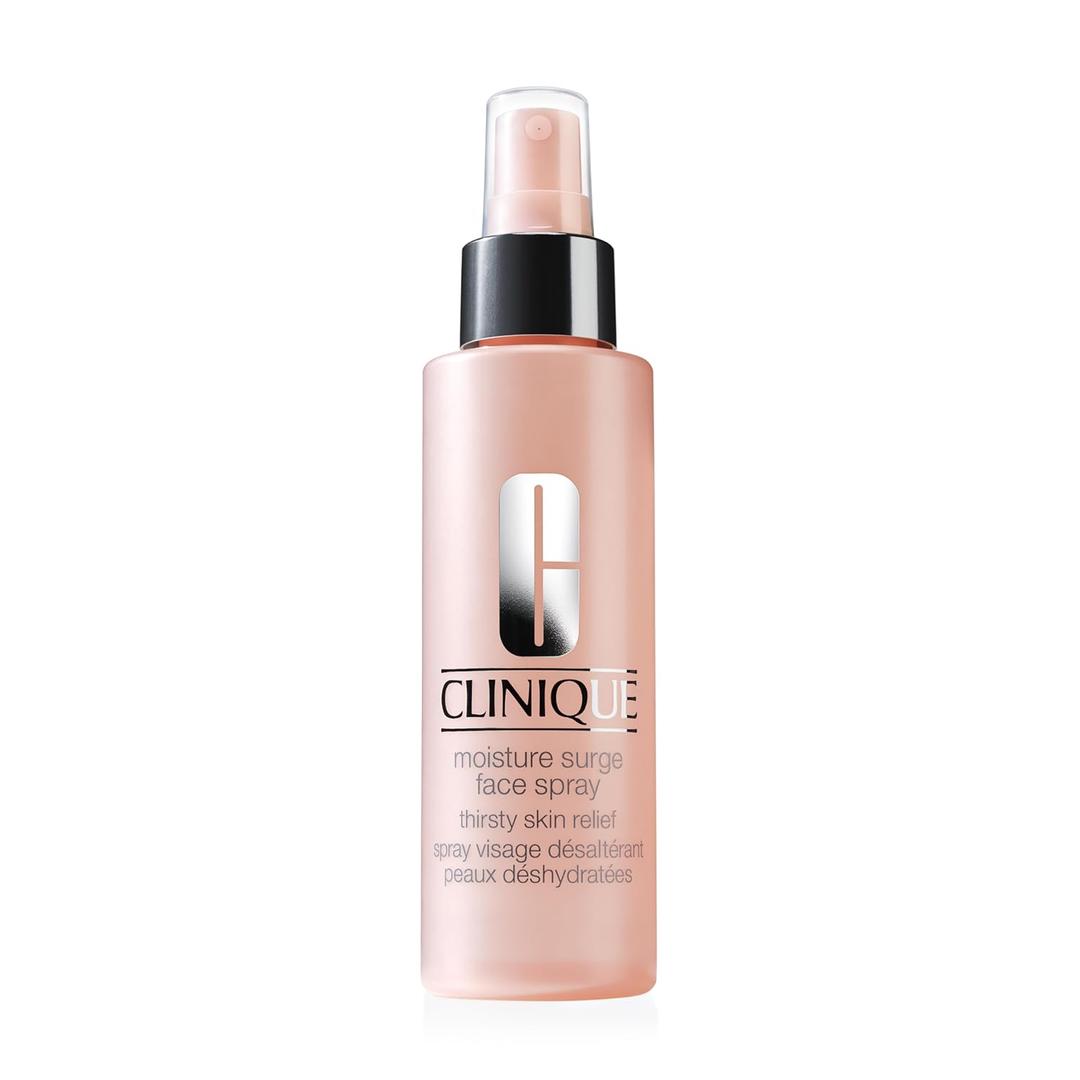 Clinique Moisture Surge Oil Free Face Spray Thirsty Skin Relief For Very Dry to Oily Combination Skin Types | Hydrating + Softening, 4.2 Fl Oz