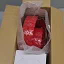 LIYH 210 Pcs Red Plastic Plates - Red Disposable Plates and Napkins Set, Gold Scalloped Plastic Plate Include Dinner & Dessert Plate, Silverware, Cups for Valentine's Day 30 Guests