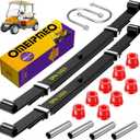 Golf Cart Heavy Duty Rear Leaf Spring Kit, Club Car 4-Leaf Springs Fit Club Car Precedent/Onward/Tempo 2004-UP, Golf Cart 4-Leaf Spring with Bushings Sleeves U Bolts, Replaces OEM# 102509301 102513001