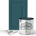 ALL-IN-ONE Paint by Heirloom Traditions, Inspire (Deep Teal), Quart - Durable cabinet and furniture paint. Built in primer and top coat, no sanding needed. Includes our 30 featured color card. (32 Fl Oz (Pack of 1))