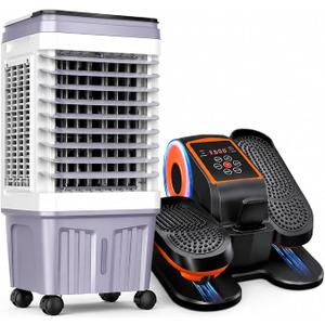 SYUDTY GDS-820 Evaporative Air Cooler 4-in-1 portable swamp cooler, fan, humidifier, and air purifier, 150 watts