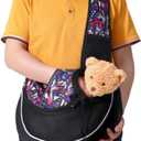 Portable Pet Carrier Sling Hands-Free Adjustable Crossbody Bag Breathable for Dogs and Cats(M-Style 4)