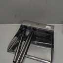 Cabilock No Bent Over Garbage Shovel, Stainless Steel Stand up Metal Dustpan, Upright Long Handle Standing Dustpans for Home Kitchen Floor Debris Cleaning Tool