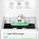 Cesun 2 Pack 4 Gallon Bathroom Trash Can with Lid, Small Automatic Trash Can, Touchless Motion Sensor Garbage Can, White Plastic Waste Basket for Bathroom, Bedroom, Toilet, Office, Rv