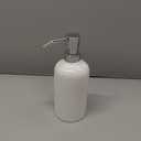 Ceramic White Soap Dispenser with Rust-Proof Plastic Pump Bathroom, 16.9oz Hand Soap Dispenser for Kitchen, Hotel (1pcs)