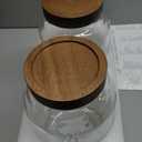 2 PCS Large Glass Jar with Airtight Lid, 1 Gallon Glass Jar with lid for Tea,Spice,Cereal, Egg,Flour,Coffee and More,Canning Jars with Leakproof Lid for Kitchen(with 132 Pantry Labels)