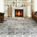 5x7 Area Rugs, Modern Abstract Rug with Anti Slip Backing, Stain Resistant Washable Rugs for Living Room, Non-Shedding Machine Washable Area Rug, Yellow/Grey, 5'x7'