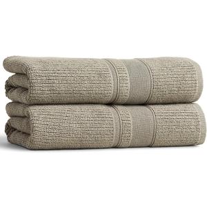 Preston Lane Douro Bath Towel Set 2 Pack Luxury Cotton Towels, Ultra Soft & Absorbent, Quick-Dry Spa-Quality Bathroom Towels, Made in Portugal, Eucalyptus 55 x 28