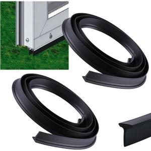 Pangda 2 Pack 43" Storm Door Bottom Sweep Fin Weatherstrip Rubber Replacement Sweep Expander Bottom Seal Compatible with Larson Storm Metal & Vinyl Doors