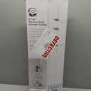 Tension Pole Shower Caddy, 7.2 in OAL, 10.6 in OAW, 4-Shelf, Plastic, White