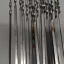304 Stainless Steel 13.2" Long Flat Barbecue Skewers,20PCS/40PCS BBQ Kebab Skewers with Portable Metal Storage Tube,Reusable for Grilling Barbecue Kitchen Party and Outdoor Cooking (20PCS)