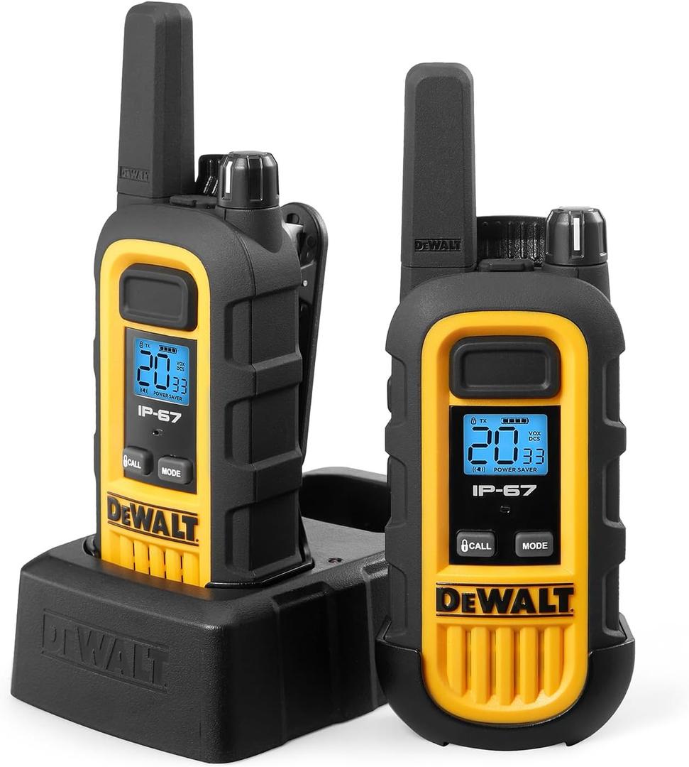 DEWALT DXFRS Walkie Talkie 2 Way Radio, 1 Watt (Standard)