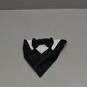 ADOGGYGO Formal Dog Tuxedo, Wedding Dog Collar with Bow Tie, Adjustable Pet Wedding Collar Bandana for Small Medium Large Dogs (Small, Black)