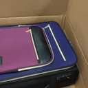 LOVEVOOK Carry on Suitcase 22x14x9 Airline Approved,20 inch Lightweight Waterproof Suitcases with 360° silent swivel wheels, TSA Lock and Compartment, travel Suitcase Black-violet-indigo-Purple, 20 inch with garment compartment