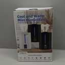 Coolfiqu 6L Humidifiers for Bedroom Large Room Home,Cool and Warm Humidifier for Baby and Plants Hot Mist Top Fill Desk Humidifiers Oil Diffuser,Quiet,Adjustable Mist,360Nozzle-Black(2026 Upgraded)