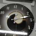 JENGRYOE Modern 10 Inch Black and Gold Wall Clock – Silent Decorative Wall Clocks Battery Operated, Wooden Analog Wall Clock Non Ticking for Living Room, Bedroom Home Décor