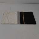 Yangest Black Patchwork Velvet Lumbar Pillow Cover with Gold Striped Leather Cushion Case Modern Luxury Pillowcase for Sofa Couch Bedroom Living Room Home Decor,12"x20"