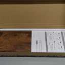 Boswillon Floating Shelves for Wall, Wall Mounted Shelves Set of 2, Rustic Shelves with Lip, Display Picture Ledge Shelf for Wall Decor Living Room Bathroom Kitchen - Brown