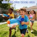 2 Pack Water Gun for Kids & Adults 300cc Long Range Squirt Gun Blaster, Powerful Water Gun for Pool Beach Outdoor Summer Water Squirter Summer Fight Toys for Boys Girls