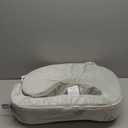 My Brest Friend Super Deluxe Nursing Pillow - Enhanced Comfort & Ergonomic Breastfeeding Pillow for Ultimate Support For Mom & Baby - Adjustable and with Handy Side Pocket, Platinum