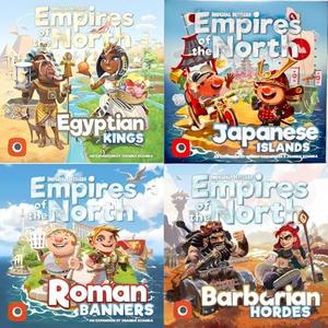 Portal Games Imperial Settlers Empires of The North Board Game Bundle: Japanese Islands, Roman Banners and Barbarian Hordes Expansions