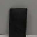 CASMONAL Premium Leather Checkbook Cover for Men and Women Checkbook Holder Wallet RFID Blocking (Black)