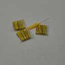 WILLBOND 36 Pieces Cold Wave Rod Hair Perm Rods Hair Rollers Perming Curlers with Steel Rat Tail Comb for Hairdressing Styling (0.28 Inch (Pack of 36), Yellow)