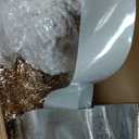 Shintenchi 5FT Lighted Christmas Angel, Outdoor Xmas Decoration with 150 LED Lights, Pre-lit 3D Glittered Angel for Lawn Yard Garden with Ground Stakes and Zip Ties, Warm Golden Color