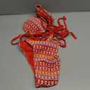 Zaful Crochet Bikini Sets for Women Cheeky Two Piece Bathing Suits Striped Brazilian High Cut Knit Swimsuit Tie for Vacation, L