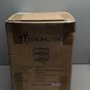 StrongTek Teak Shower Stool with Double Storage, Water-Resistant Spa Bench, Multi-Functional for Bathroom, Sauna, Spa, Compact, Elegant Teak Wood, No Assembly Required, Bath Bench, Indoor/Outdoor Use