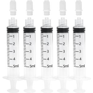 5ml Syringes Without Needles, 5cc Luer Lock Syringe - Disposable Individually Wrapped(10 Pack)