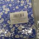 PLOKNRD Women's Casual Dress Summer Short Sleeve T-Shirt Dress Crew Neck Basic Dresses 2025 (Blue White Flower) XXL
