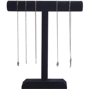 Pangkeep Necklace Holder,Black Velvet Jewelry Display Stand for Selling,13.8 Inches Tall Jewelry Holder.