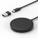 Magnetic Wireless Charger for iPhone 15W Max Fast Mag-Safe Wireless Charging Pad Compatible with iPhone 16/16 Plus/16 Pro/16 Pro Max/15/14/13/12 Series with USB-A Converter Black