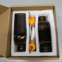 Olive Green 12oz Glass Olive Oil Bottle Dispenser - 350ml Oil and Vinegar with Pourers and Funnel - Oil Dispenser Bottle for Kitchen