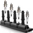UF669 Ignition Coil & 1675 Double Iridium Spark Plug Compatible with 20112020 Chevy Cruze Sonic Trax Volt Buick Encore Cadillac ELR D521C & PFR7S8EG