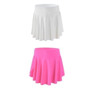 Hvididan Skort Girls, Athletic Skirts for Tennis Golf, Butterfly Flowy Shorts for Kids, Shorts with Pocket 2 Pack 5-6Y