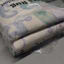 Collive Purple 8X10 Rugs for Living Room, 8x10 Bow and Floral Washable Area Rug Non Slip, Soft Boho Indoor Decor Elegant Carpet for Bedroom Kids Room Nursery Dining Room