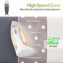 Foldable Ironing Board Standard Size, Iron Board Table Stand Foldable, Space-Saving Iron and Ironing Boards Set, Folding Ironing Boards Full Size with High Speed Zone and Hanging Hook 13x43 Warm Gray